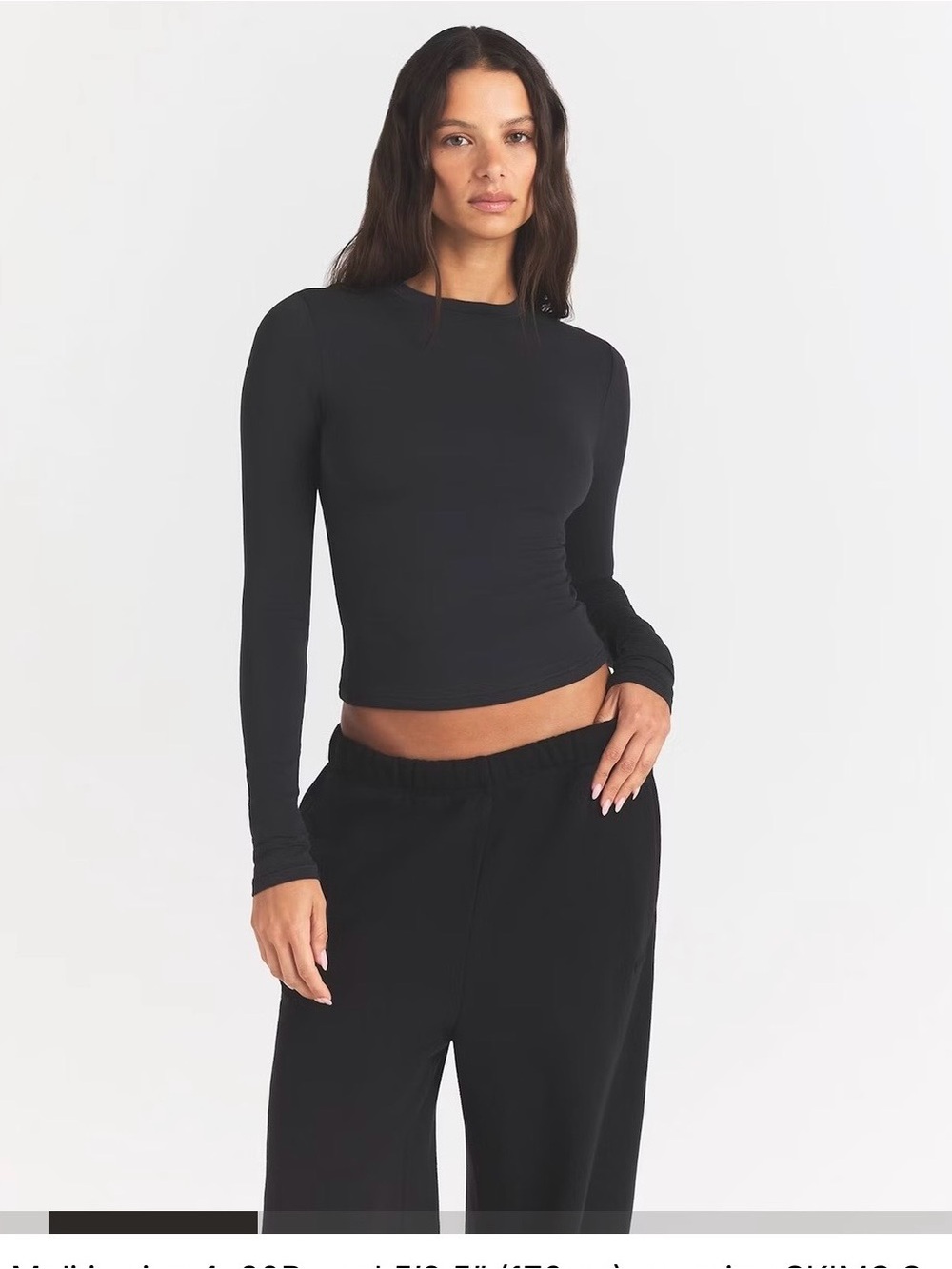 SKIMS Long Sleeve Cotton T-Shirt Jersey